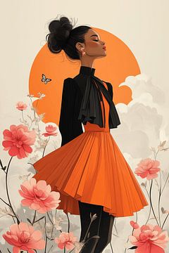 Orange Sunset Serenade by Studio BB