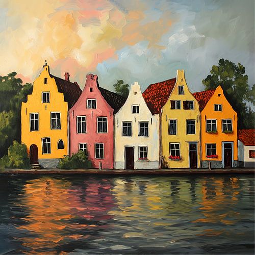 Huisjes aan het water