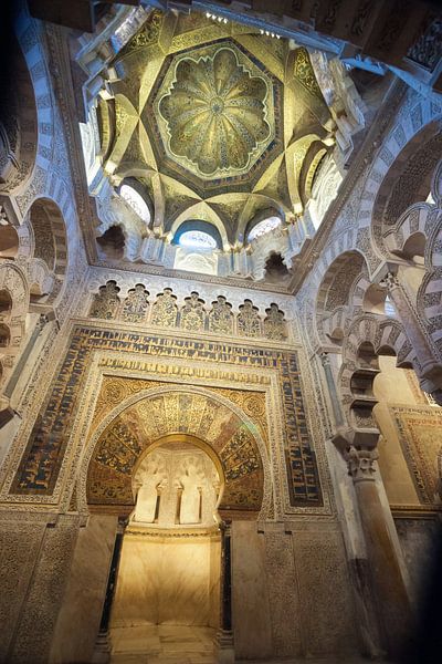 De Mirab in de Mezquita van Cordoba, Spanje van Fotografiecor .nl