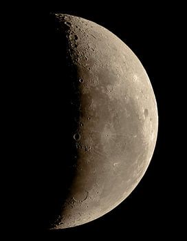 Maan - maanfase - wassende maan