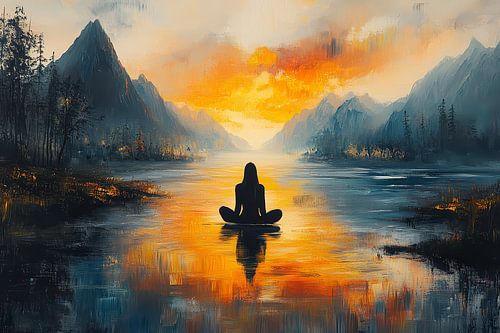 schilderachtig spiritueel meditatie