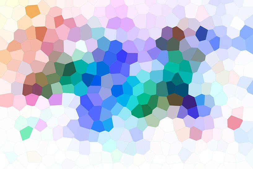 Modern, Abstract Digital Artwork Pixels Diamonds by Art By Dominic