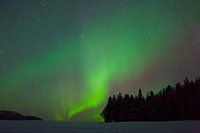 Northern lights in Swedish Lapland