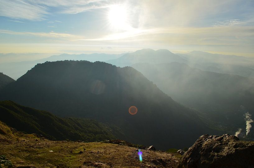 Sunrise in the mountains by Laura