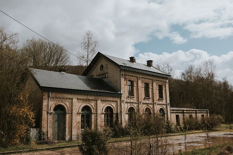 Authentic 1865 train station 'La Gare de Barse' in Marchin, Belgium by Manon Visser
