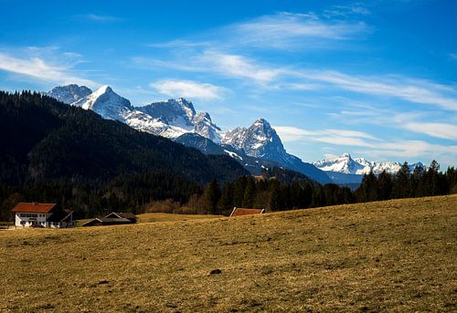Idyllisch berglandschap bij Garmisch