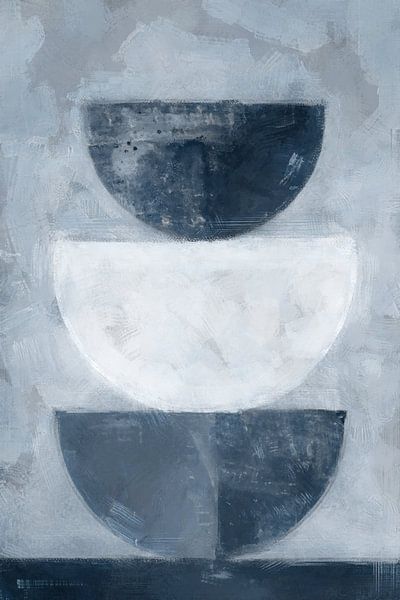 Gestapeltes Schweigen | Blau von Kanzo