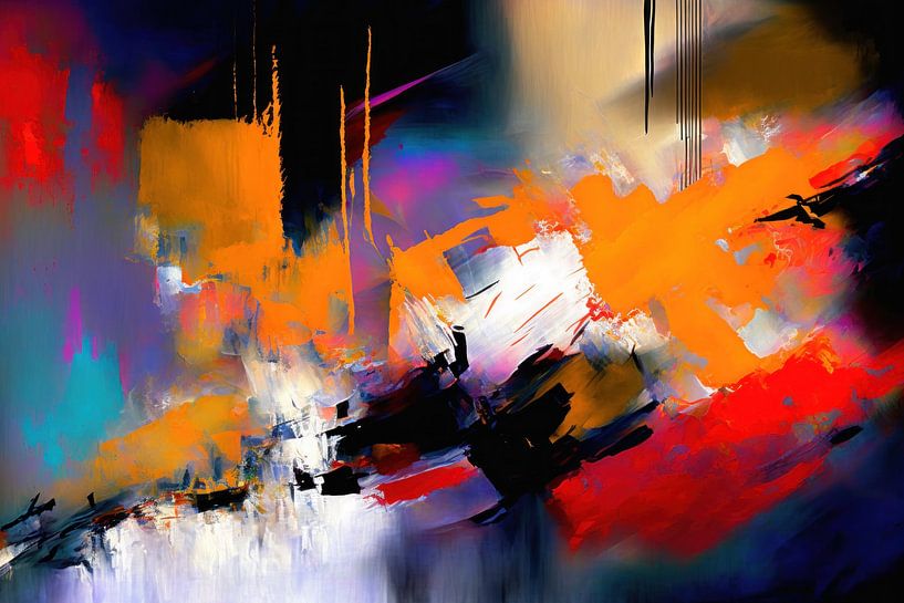 Abstract schilderij. van AVC Art Studio