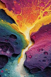 abstrakte Kunst mit Farbe Landschaft