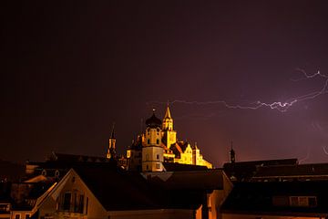 Kasteel Sigmaringen - Onweer en blikseminslag - van Jiri Viehmann