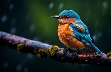 IJsvogel in de regen van Ellen Reografie