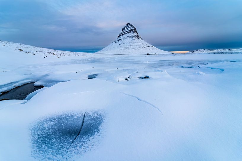 Sunrise at Kirkjufell in Iceland by Henry Oude Egberink
