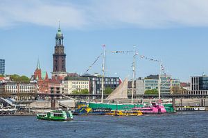 Elbe avec Michel et Rickmer Rickmers