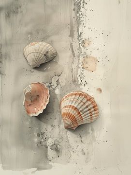 Stilleben mit Muscheln, Wabi-Sabi-Stil von Studio Allee