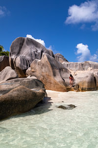 Traumstrand Anse Source d'Argent (La Digue / Seychellen)