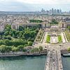 Jardins du Trocadéro vus de la Tour Eiffel. sur Jaap van den Berg