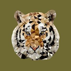 Tiger von Low Poly