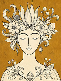 The Girl with the Flowers