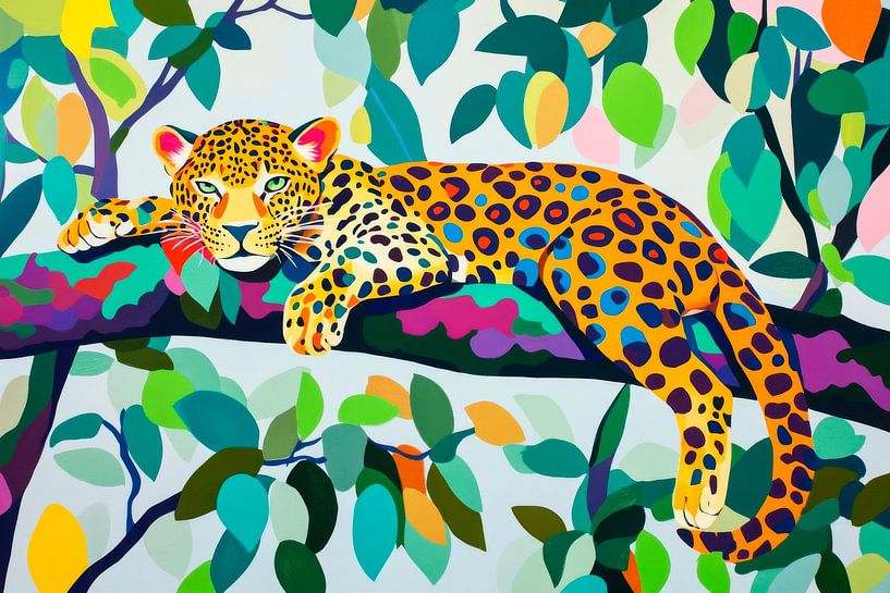 Lion in a tree by Poster Art Shop