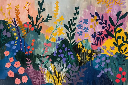 Avondval in de Bloementuin