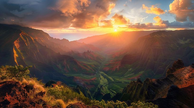 Wüstengold im letzten Licht von fernlichtsicht