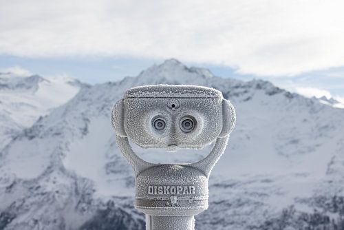 Bevroren Blik op de Alpen