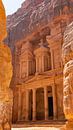 The Treasury in Petra (Jordanië) van Jessica Lokker thumbnail