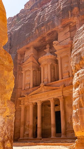 The Treasury in Petra (Jordanië) van Jessica Lokker