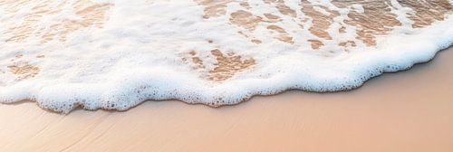 Het geluid van golven op een zandstrand