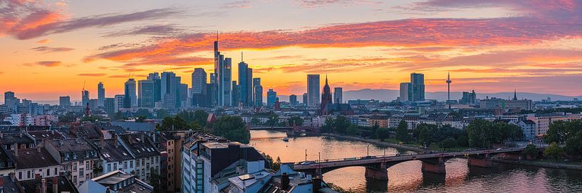 Panorama photo Frankfurt am Main by Henk Meijer Photography