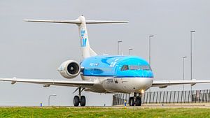 KLM Cityhopper Fokker 70 Passagierflugzeug.