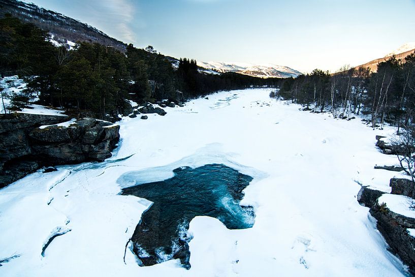 Winterlandschaft in Norwegen von Dayenne van Peperstraten