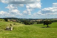 Heuvelland Zuid-Limburg, glooiend lieflijk landschap, vakantieland in Nederland.