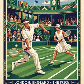 Tennis in England 1920s von Theodor Decker