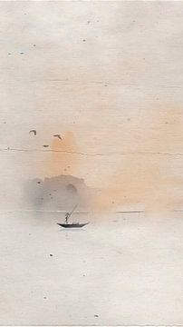 ZEN ART: Drieluik (deel 2): Mistig Japans landschap van Studio Pieternel