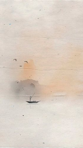 ZEN ART: Drieluik (deel 2): Mistig Japans landschap