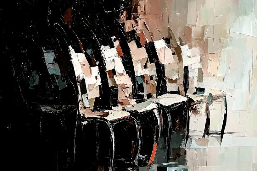 Cubist design with modern chairs by Art & Soul Creations