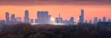 De Kuip und Skyline Fussballstadion Rotterdam von Vincent Fennis