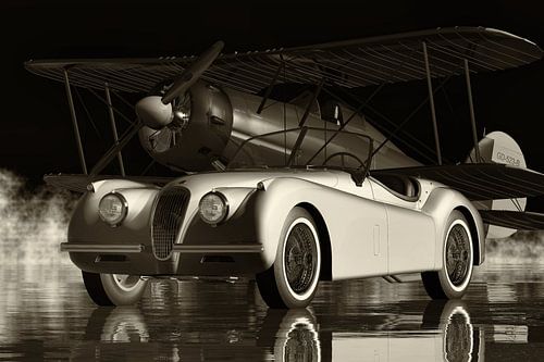 De Jaguar XK 120 uit 1954