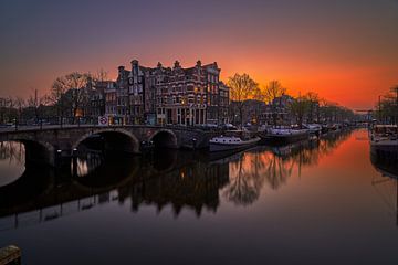 Blick von der Papiermühlenschleuse, Korte Prinsengracht in Amste