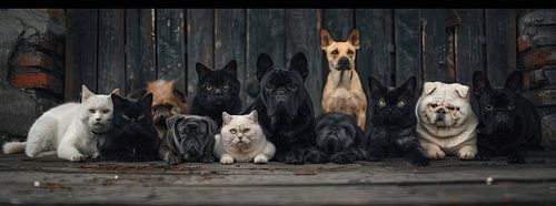 groepsfoto huisdieren