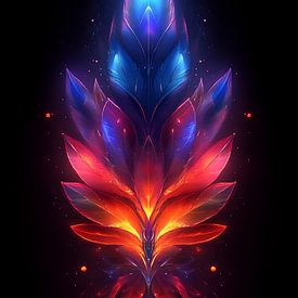 colourful symmetrical figure by Gelissen Artworks