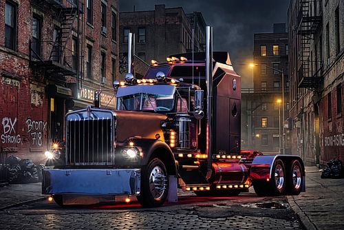 Kenworth W900A : une légende chromée dans le Bronx