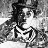Charlie Chaplin «Argent» sur Kathleen Artist Fine Art