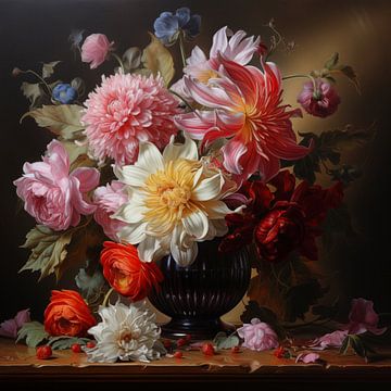Verfallene Blumen von Sven van der Wal