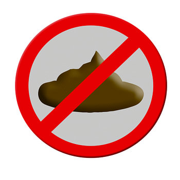 No shit verkeersbord