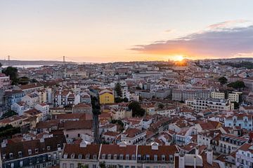 Coucher de soleil à Lisbonne