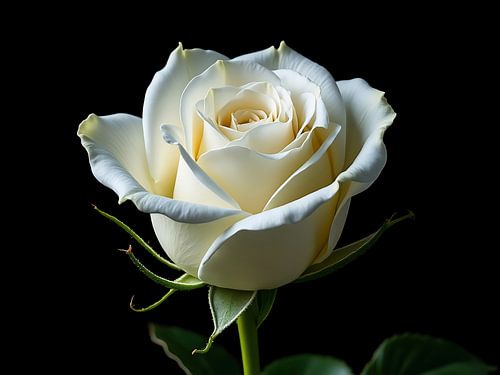 A beautiful white rose