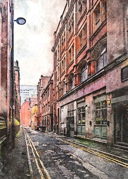 Manchester aquarelkunst #Manchester van JBJart Justyna Jaszke