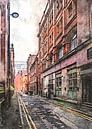 Manchester aquarelkunst #Manchester van JBJart Justyna Jaszke thumbnail